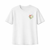 Embroidered Floral Accent Tee