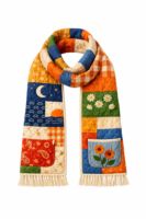 Hand-Stitched Quilt Panel Scarf