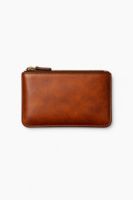 Leather Zippered Accessory Pouch