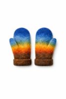 Hand-Rolled Felted Wool Mittens