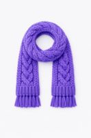 Hand-Knit Cable Stitch Scarf
