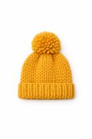 Hand-Knit Pom-Pom Hat