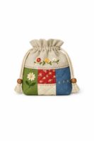 Hand-Stitched Drawstring Pouch
