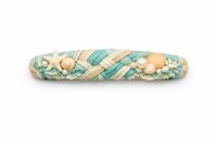 Hand-Wrapped Fabric Hair Clip